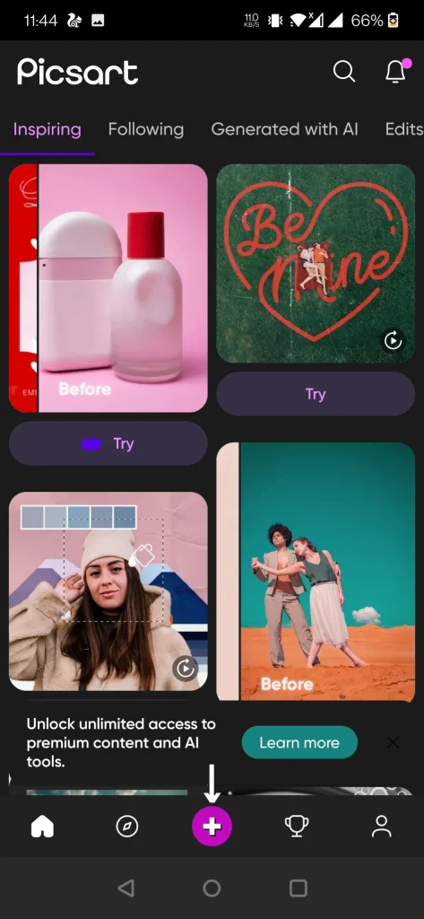 Procedure to Use Picsart